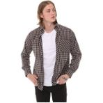 Regular Fit Ekose Erkek Gömlek (Hediye Kutulu) - 2XL - Kahverengi - Siyah - Lacivert - Beyaz