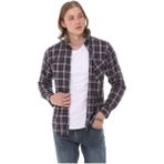 Regular Fit Ekose Erkek Gömlek (Hediye Kutulu) - Lacivert - Bordo - Beyaz