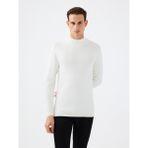 Regular Fit Erkek Beyaz Kazak - 2XL