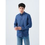 Regular Fit Erkek Gömlek U.kol - 2XL - Indigo
