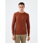 Regular Fit Erkek Kazak - Kiremit - S