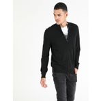 Regular Fit Erkek Siyah Hırka