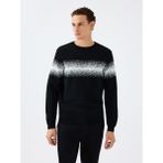 Regular Fit Erkek Siyah Kazak - M