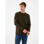Regular Fit Erkek Sweatshirt - Haki - XL