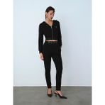 Regular Fit Kadın Eşofman Altı - Siyah - XS