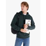 Regular Fit Kapüşonlu Yeşil Erkek Sweatshirt