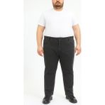 Regular Fit Likralı Büyük Beden Erkek Jean Pantolon 7374 - Füme - 54