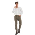 Regular Fit Likralı Erkek Örme Jean Pantolon-6798 KREM 42