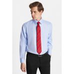 Regular Fit Mavi Non-Iron %100 Pamuk Doğa Dostu Ekoteks Belgeli Ütü Gerektirmez Gömlek - XL