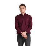 Regular Fit Yarım Balıkçı Fermuarlı Akrilik Viskon Karışımlı Erkek Triko Kazak BORDO M