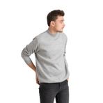 Regular Fit Yarım Balıkçı Nokta Desenli Akrilik Viskon Karışımlı Erkek Triko Kazak GRİ XL