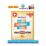 Rehber Matematik 2026 49 Günde Tyt Türkçe Video Ders Kitabı+Kalem
