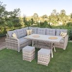 ReHome Aria | Rehome Rattan İki Puflu L Köşe Takımı | 708