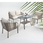 Rehome Capri Swing Artemis İkili Rattan Balkon Bahçe Takımı | Beyaz