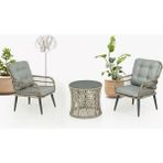 Rehome Capri Swing Pisa Tekli Rattan Bahçe Balkon Oturma Grubu Gri 700