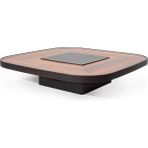 Rehome Platinum Orta Kare Sehpa | Salon Sehpa | MDF | Antrasit - Renkli