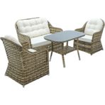 Rehome Radiance | Rehome Rattan Bahçe Oturma Grubu | 2+1+1+ Sehpa