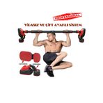 Reidan BX Çift Ayaklı 92-120CM Koridor Kapı Barfiksi Barfix Aleti Çubuğu Çekme Barı Demiri Bar BARFİX