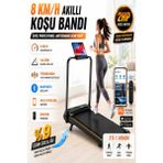 Reidan KB800 Eğim Aparatlı 2hp Yürüme ve Koşu Bandı 7 Katmanlı Uzaktan Kumandalı Portatif Katlanabilir Koşu Cihazı Aleti