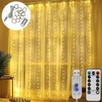 Reidan LED 3 x 3 m Kumandalı 8 Fonksiyon USB Perde Peri LED Işık Düğün Parti Için Ev Yatak Odası