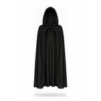 ReilaCos Siyah Kapüşonlu Cadı Pelerini 120 Cm - Çocuk Ve Yetişkin Için Halloween Kostüm Ve Parti Aksesuarı