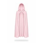 ReilaCos Soft Pembe Kapüşonlu Cadı Pelerini 120 Cm - Çocuk Ve Yetişkin Için Halloween Kostüm Ve Parti Aksesuarı