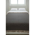 Reina Teks Otantik Pamuklu Çift Kişilik Pike/yatak Örtüsü 1 Adet 210X230 cm - Siyah - Beyaz