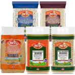Reis Baldo Pirinç, Fasulye, Mercimek, Nohut ve Bulgur 5 kg - 1 kg