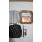 Reis Home Xxl Airfryer Seti Aksesuar Seti Izgara Teli-Pişirme Kağıdı -Silikon Pişirme Kalıbı -Yağdanlık-Izgara Şişi