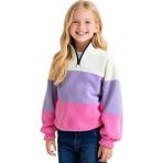 Reiz Kız Çocuk Fermuarlı Polar Sweatshirt - Çok Renkli - 3 - 4 Yaş