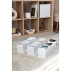 Rek Home 10 bölmeli dolap çekmece ıçi akordiyon tipi katlanır çamaşır düzenleyici organizer - Beyaz - 3'lü