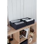 Rek Home 2'li 3 Bölmeli Çocuk Odası Dolap Çekmece Içi Çamaşır Çorap Düzenleyici Petek Akordiyon Organizer - Lacivert