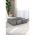 Rek Home 3'lü set dolap çekmece ıçi akordiyon tipi katlanır çamaşır düzenleyici organizer - Gri
