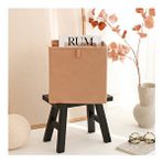 Rek Home Bej Dolap İçi Çamaşır Oyuncak Düzenleyici Katlanır 28x28x28 cm Saklama Kutusu Organizer