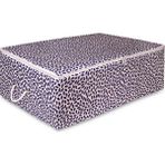Rek Home Büyük Boy Baza Altı Yaprak Baskılı Hurç 62 x 46 x 22 cm. - Lacivert
