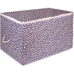 Rek Home Büyük Boy Yaprak Baskılı Hurç 64X41X35 - 1 Adet - Lacivert