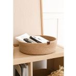 Rek Home Jüt Halat Düzenleyici Saklama Dekoratif 25x9 cm Hasır Sepet Organizer