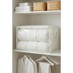 Rek Home Pencereli Büyük Boy Yastık Yorgan Kazak Hurcu / 60X40X40 - Beyaz