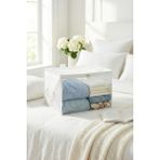 Rek Home Pencereli Küçük Boy Baza Altı, Valiz Düzenleyici Çeyizlik Bohça Hurcu / 30X22X18 - Beyaz