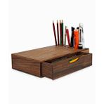 Reka Çekmeceli Kalemlik Organizer - 285mm X 170mm X 60mm - Woodsaka Ceviz