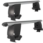 Rekapa Honda Accord Sedan (2009-2020) için Kilitlenebilir Ara Atkı - Profesyonel Tip Araç Üstü Taşıyıcı - Portbagaj Tavan Barı (2li Set) - Gri