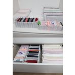 REKHOME 2 Adet 11 Gözlü Dolap Çekmece Içi Akordiyon Katlanır Çamaşır Düzenleyici Organizer Medıum