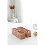 REKHOME 2'li Set Bej 10 Bölmeli Dolap Çekmece İçi Akordiyon Tipi Katlanır Çamaşır Düzenleyici Organizer