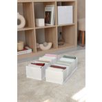 REKHOME 2'li Set Beyaz 8 Bölmeli Dolap Çekmece İçi Akordiyon Tipi Katlanır Çamaşır Düzenleyici Organizer