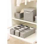REKHOME 3lü Set 10 Bölmeli Gri Dolap Çekmece İçi Akordiyon Katlanır Çorap Çamaşır Düzenleyici Organizer