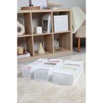 REKHOME 3'lü Set Beyaz Dolap Çekmece İçi Akordiyon Tipi Katlanır Çamaşır Düzenleyici Organizer