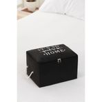 Rekhome 5 Adet Siyah Küçük Boy Baza Altı Çorap Valiz Düzenleyici Çeyizlik Bohça Organizer Hurç / 30X22X18