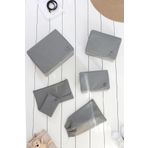REKHOME 6'lı Gri Valiz Düzenleyici Bavul İçi Organizer Set Seyehat Hurcu