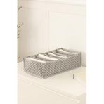 REKHOME 7 Bölmeli Gri Dolap Çekmece İçi Akordiyon Katlanır Çorap Kıyafet Çamaşır Düzenleyici Organizer