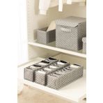 REKHOME 8 Bölmeli Gri Dolap Çekmece İçi Akordiyon Katlanır Çorap Kıyafet Çamaşır Düzenleyici Organizer